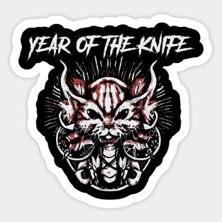 year of the knife and the dark fox Sticker